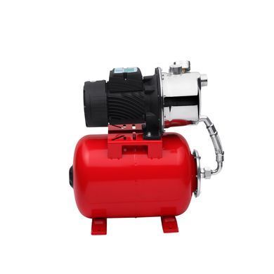 фотографія Насосная станция Pumpman SGJ 800 0,8 кВт &ndash; это самовсасывающий электронасос с производительностью до 55 л/мин, бак-аккумулятор для воды емкостью 24 литра и реле давления. Водозабор может быть выполнен из открытых водоемов, колодцев, скважин, резервуаров.
