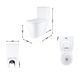 Унітаз-моноблок підлоговий Qtap Swan Ultra Quiet безобідковий з сидінням Soft-close WHITE QT16226080AW