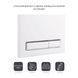 Панель смыва для унитаза Qtap Nest QT0111M08V1384W