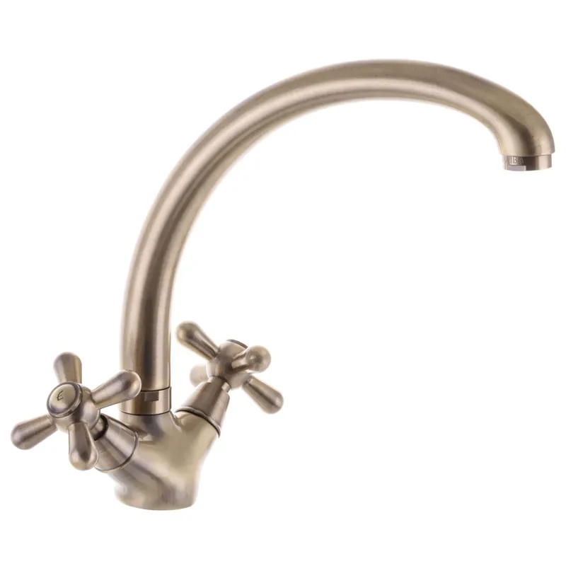 фото Змішувач для кухні HAIBA DOMINOX 273 BRONZE (Колір бронза) (HB0082)