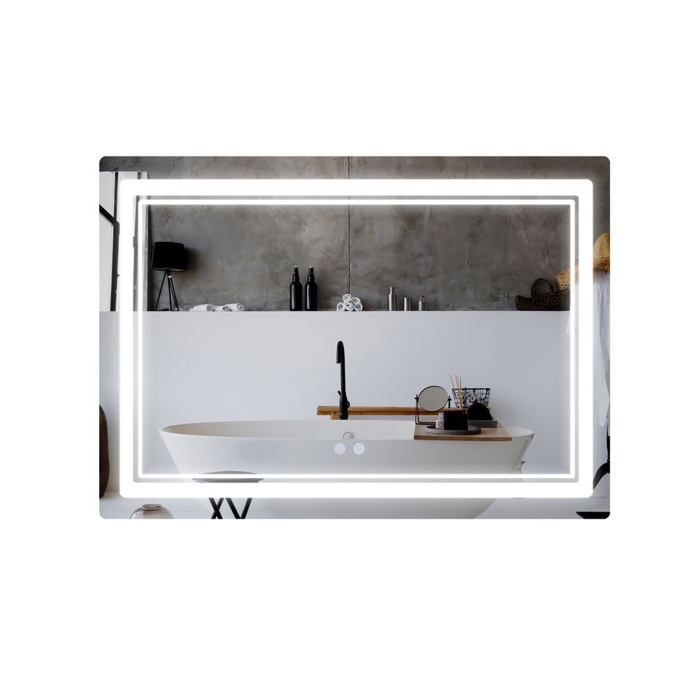 фото Зеркало Qtap Cardinal (CA2) 1200х800 с LED-подсветкой Touch, с антизапотеванием, с диммером, рег. темп. цвета (3000-6500K) QT0478C1208048454