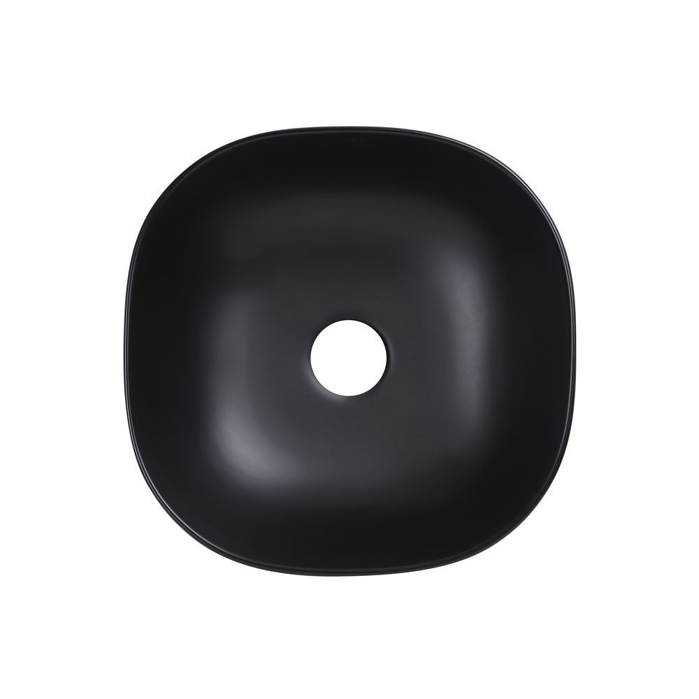 фото Раковина-чаша Qtap Kolibri 410x410x150 Matt black QT10112144MBMBN