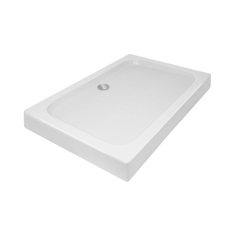 фото Душевой поддон KAPIELKA ST120x80х14 низкий, прямоугольный, диаметр слива 52 мм Lidz
