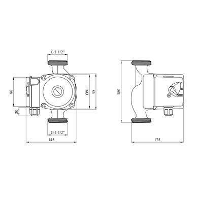 фото Насос циркуляционный Forwater GPD/UPS 25/8-180 (Grundfos)