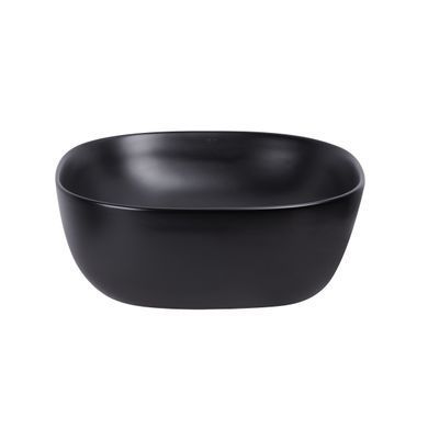фото Раковина-чаша Qtap Kolibri 410x410x150 Matt black QT10112144MBMBN