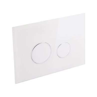 фото Набор инсталляция 4 в 1 Qtap Nest ST с круглой панелью смыва QT0133M425V1164GW