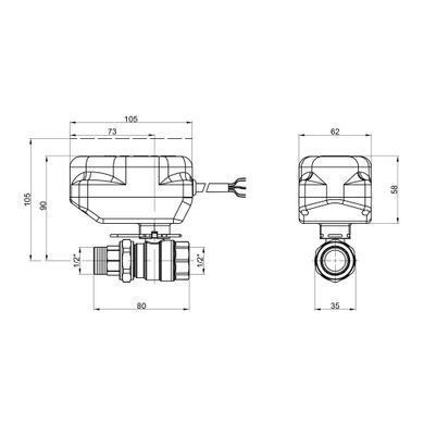фотографія Кран кульовий зонний Icma 1/2" №341