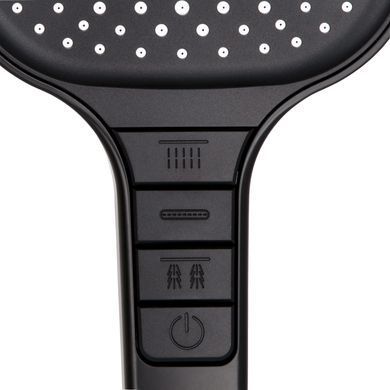 фотографія Лейка для ручного душа Qtap Rucni 130x130 мм QTRUC125BLM45957 Black Matt