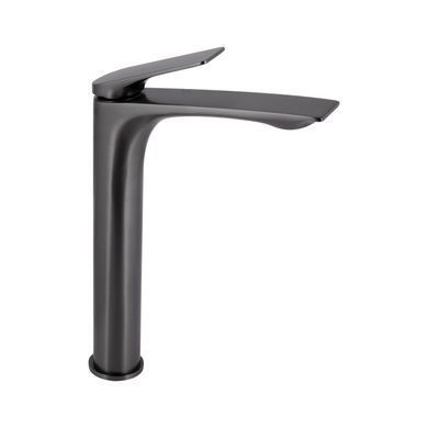 фотографія Змішувач для раковини Qtap Vlasta New високий QTVLA269GMB45653 Gunmetal Black PVD