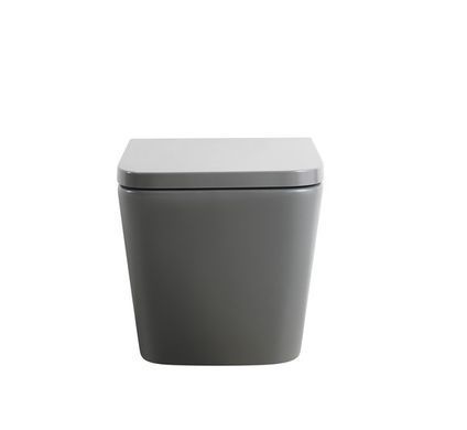 фото Унітаз підвісний Mixxus Premium QUADRO-0305-R GRAY 510x350x345mm система змиву RIMLESS (MP6656)