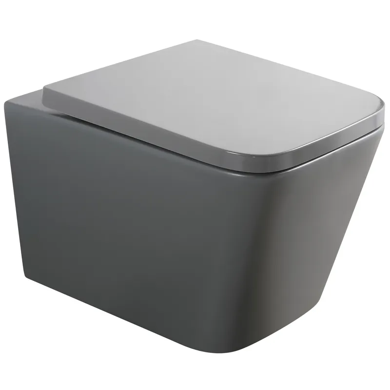 фото Унітаз підвісний Mixxus Premium QUADRO-0305-R GRAY 510x350x345mm система змиву RIMLESS (MP6656)