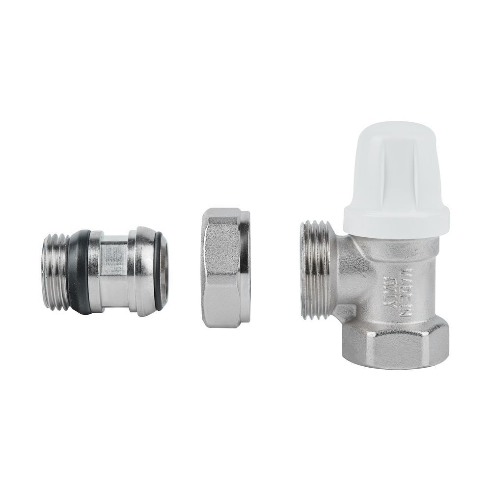 фотографія Кран радіаторний Icma 1/2" з антипротіканням кутовий без ручки №952