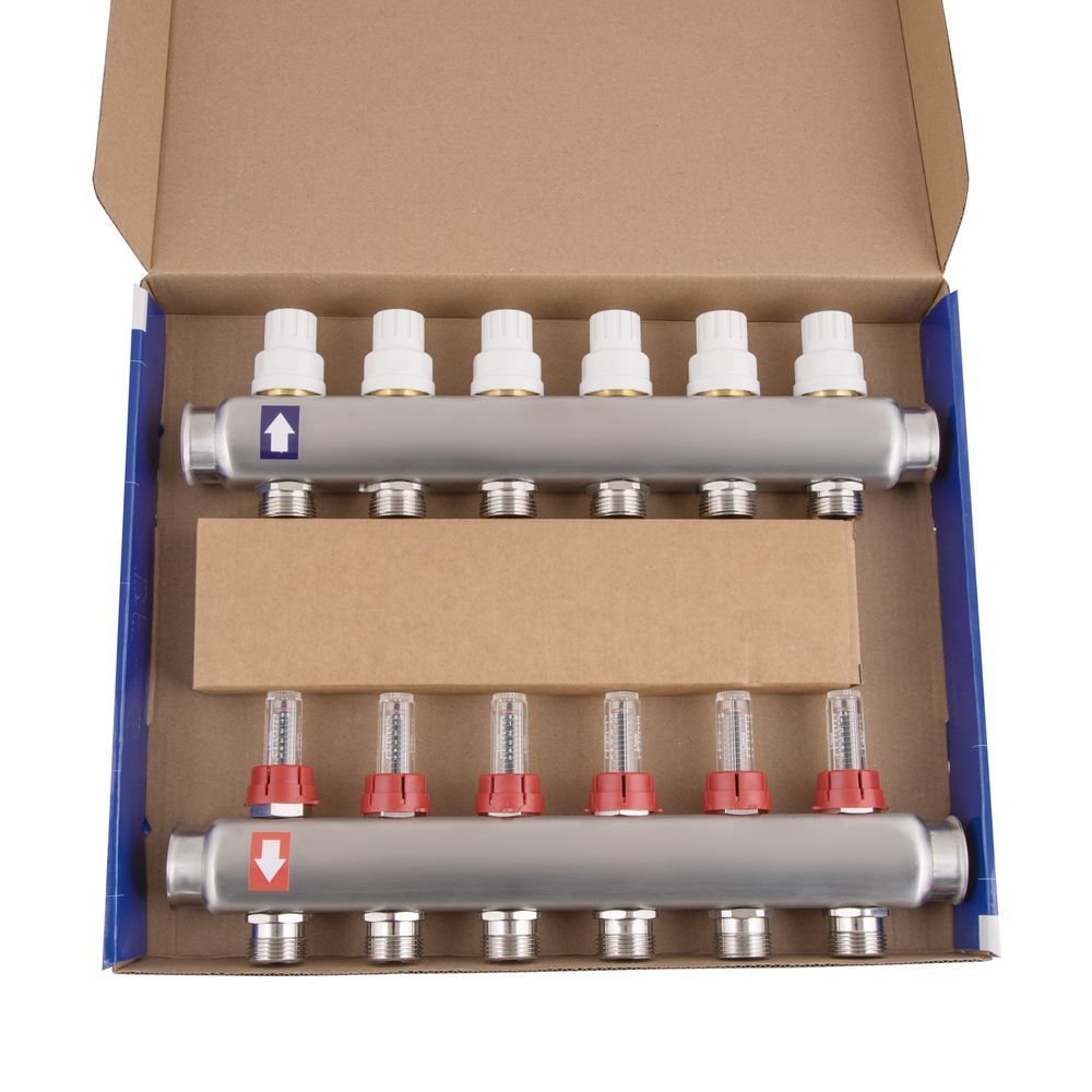 фото Коллектор с расходомерами Thermo Alliance Standart 1" 6 выходов SD0046