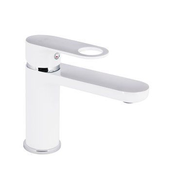 фотографія Змішувач для раковини Qtap Jay QTJAY270CRW45551 Chrome/White