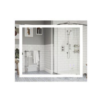 фотографія Дзеркало Qtap Mideya 800х700 з LED-підсвічуванням Touch, з антизапотіванням, з димером, рег. яскравості Reverse QT2078NCF8070W