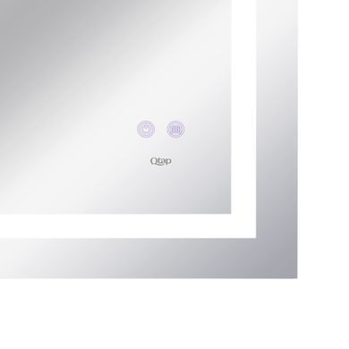 фотографія Дзеркало Qtap Mideya 800х700 з LED-підсвічуванням Touch, з антизапотіванням, з димером, рег. яскравості Reverse QT2078NCF8070W