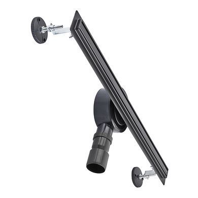 фотографія Душовий трап з нерж. сталі SUS304 Mixxus Drain-05-60-Slim Black (30x600 мм) (Чорний) (MI6169)