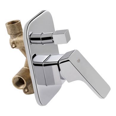 фото Смеситель для душа Qtap Namesti скрытого монтажа на два потребителя QTNAM6225102NC Chrome