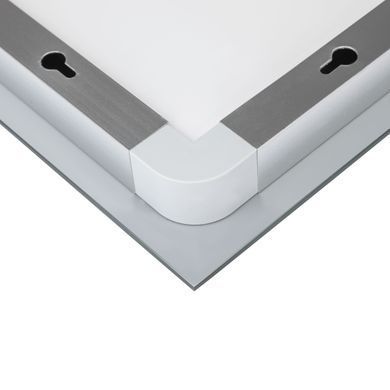 фотографія Дзеркало Qtap Mideya 800х700 з LED-підсвічуванням Touch, з антизапотіванням, з димером, рег. яскравості Reverse QT2078NCF8070W