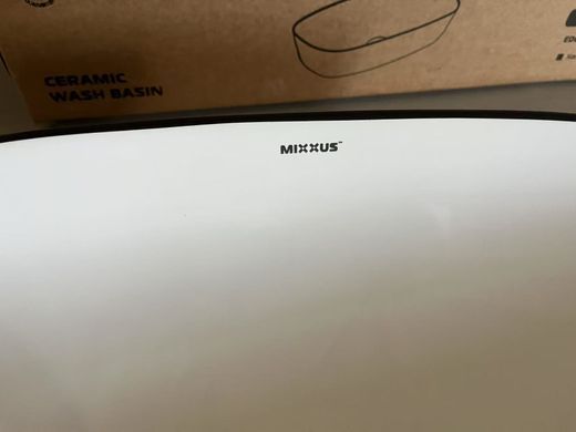 фото Раковина накладна Mixxus Premium DIVERSE-0111 EDGE BLACK 600х380х140mm (MP6562)