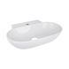 Комплект Qtap Cardinal: Раковина підвісна / накладна овальна 565х400х130 мм White + Донний клапан PU02