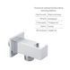 Комплект для душу Qtap Chrome: Змішувач QTNAM6025102NC + Шланг QTHADPVC120C + Лійка QTCRMB120 + Підключення QTCRMBH130
