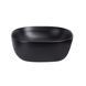 Раковина-чаша Qtap Kolibri 410x410x150 Matt black с донным клапаном QT10112144MBMB