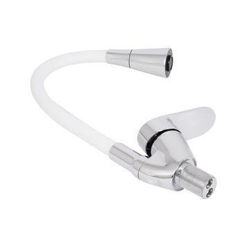фото Смеситель для кухни Lidz Tani 008F3 с гибким изливом (k40) LDTAN008F3WCR37037 Chrome/White