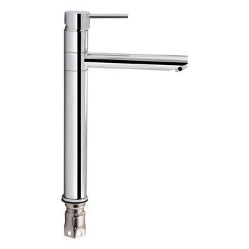 фотографія Змішувач для раковини Qtap Spring з поворотним виливом високий QTSPRCRM001XL Chrome