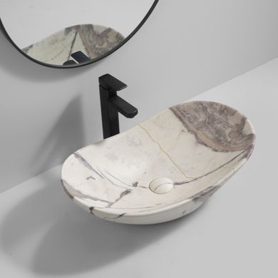фото Раковина накладна MIXXUS PREMIUM WAVE-0106 MARBLE 620х360х160mm (MP6560)
