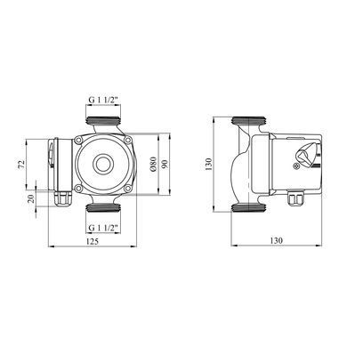 фотографія Насос циркуляционный Forwater GPD 25/4-130 используется в системах отопления и теплоснабжения, обеспечивая надежную циркуляцию воды. Его конструкция позволяет регулировать скорость вращения вала в соответствии с потребностями системы. Насос имеет три режи