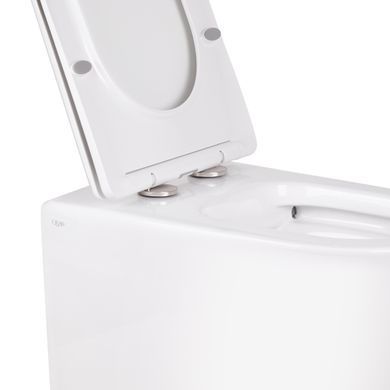 фотографія Унітаз підлоговий Qtap Swan безобідковий з сідінням Soft-close QT16223178W