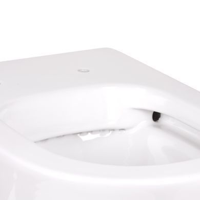 фотографія Унітаз підлоговий Qtap Swan безобідковий з сідінням Soft-close QT16223178W