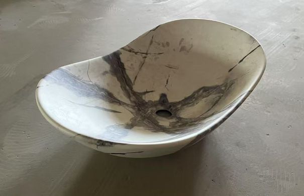 фото Раковина накладна MIXXUS PREMIUM WAVE-0106 MARBLE 620х360х160mm (MP6560)