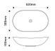 Раковина накладна MIXXUS PREMIUM WAVE-0106 MARBLE 620х360х160mm (MP6560)