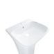 Комплект Qtap Crow: Раковина напольная моноблок 450x435x835 мм White + Донный клапан PU02O
