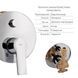 Комплект для душа Qtap Ustek Chrome: Смеситель QTUST6216107ODC + Лейки (QTRUC125CRM45952,QTHLA107CRM45948) + Шланг QTHADPVC200C + QTCRMBH030