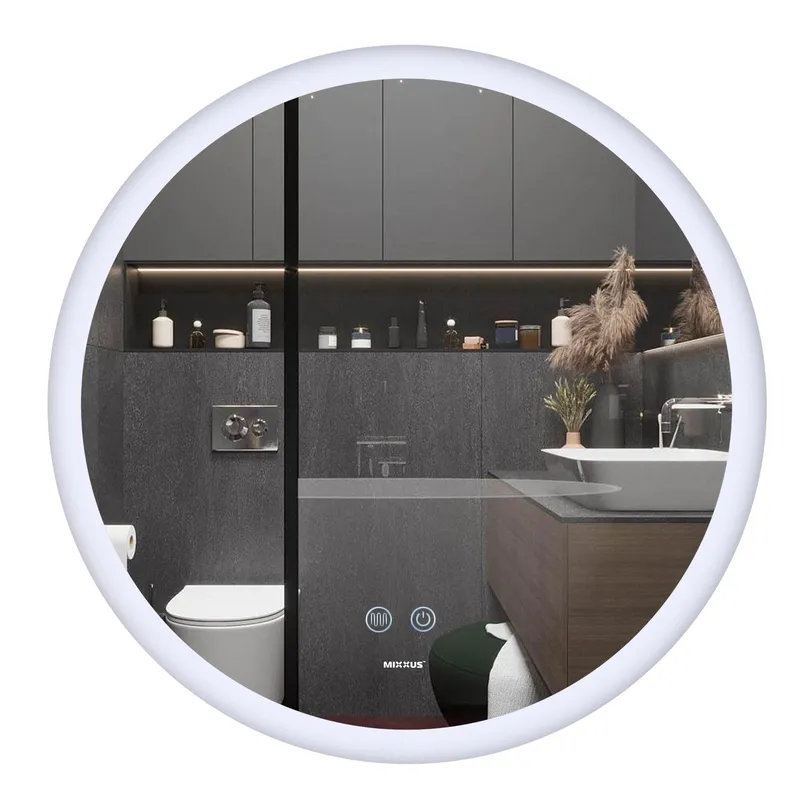 фото Дзеркало MIXXUS PLAIN MC11-60 з LED Touch, Anti-fog, димером, рег. яскравості (MI6663)