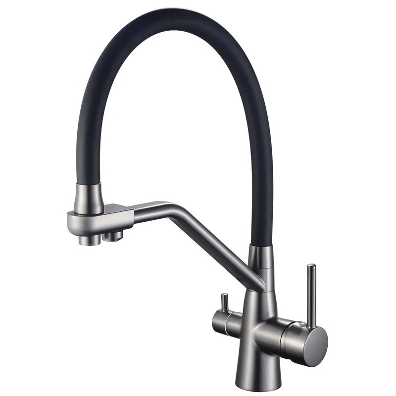фото Змішувач для кухні Mixxus Premium SENNA 021 GRAPHITE з виходом для питної води (MI6827)