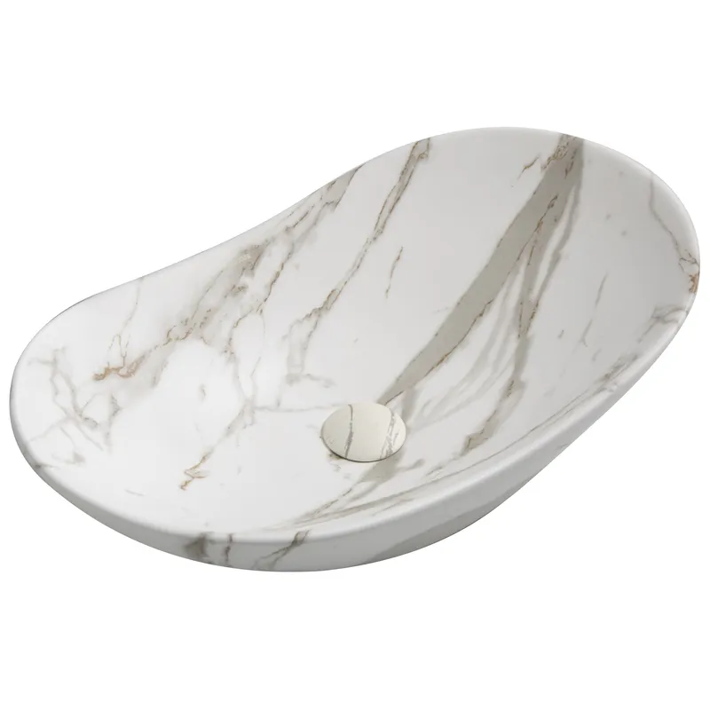 фото Раковина накладна MIXXUS PREMIUM WAVE-0106 MARBLE 620х360х160mm (MP6560)