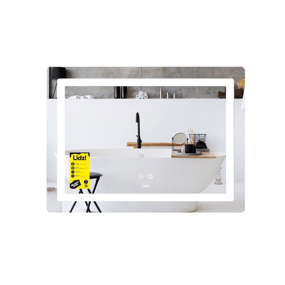 фото Зеркало Lidz Kubis (KU2) 700х500 с LED-подсветкой Touch, с антизапотеванием, с диммером, рег. яркости LD78LF90448486