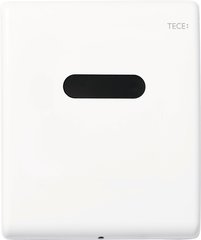 фото Электронная панель смыва TECEplanus для писсуара, батарея 6 В, белая матовая