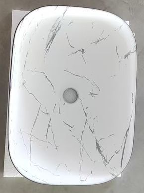 фото Раковина накладна MIXXUS PREMIUM DIVERSE-0112 MARBLE-BLACK 455х325х135mm (MP6541)