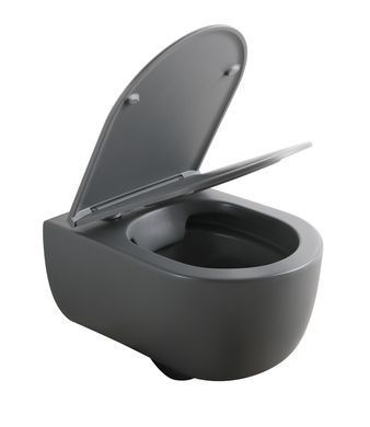 фото Унітаз підвісний MIXXUS PREMIUM TOPPER-0303-R GRAY 495x370x350mm система змиву RIMLESS (MP6657)