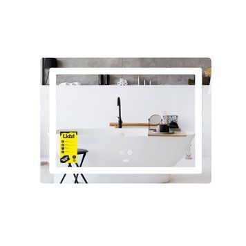 фото Зеркало Lidz Kubis (KU2) 700х500 с LED-подсветкой Touch, с антизапотеванием, с диммером, рег. яркости LD78LF90448486