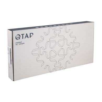 фотографія Смеситель для кухни Qtap Vlasta New с выдвижным изливом QTVLA344GMB45647 Gunmetal Black PVD