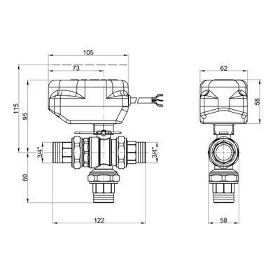 фото Кран шаровой зонный Icma 3/4" №344