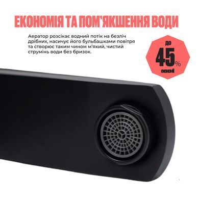 фото Смеситель для раковины Lidz Kubis 001F (k35) LDKUB001FBLA43376 Black