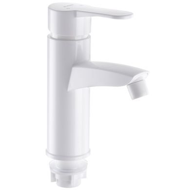 фото Змішувач для умивальника PLAMIX SERGIO-001(W) WHITE (без підведення) (Колір білий) (PM0602)