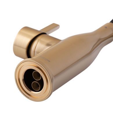 фото Змішувач для кухні Mixxus Premium Summer 017 BRUSHED GOLD REFL.BLACK (MI6964)
